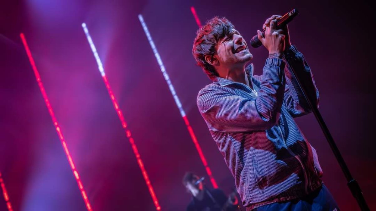 Louis Tomlinson en su concierto en Chicago.