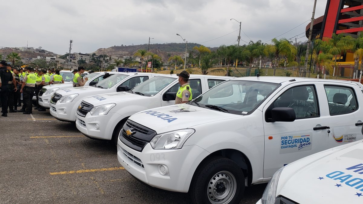Registros. Las camionetas formaban parte del plan ‘Más Seguridad’.