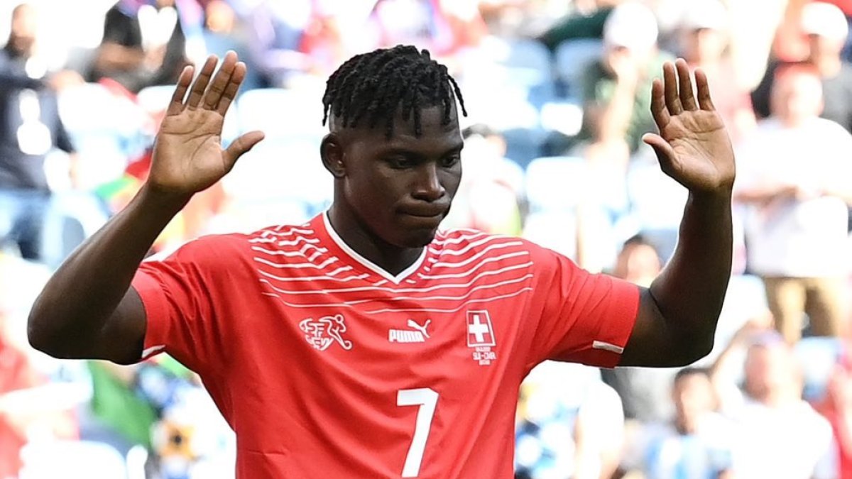 Embolo, durante el Mundial de Qatar 2022.