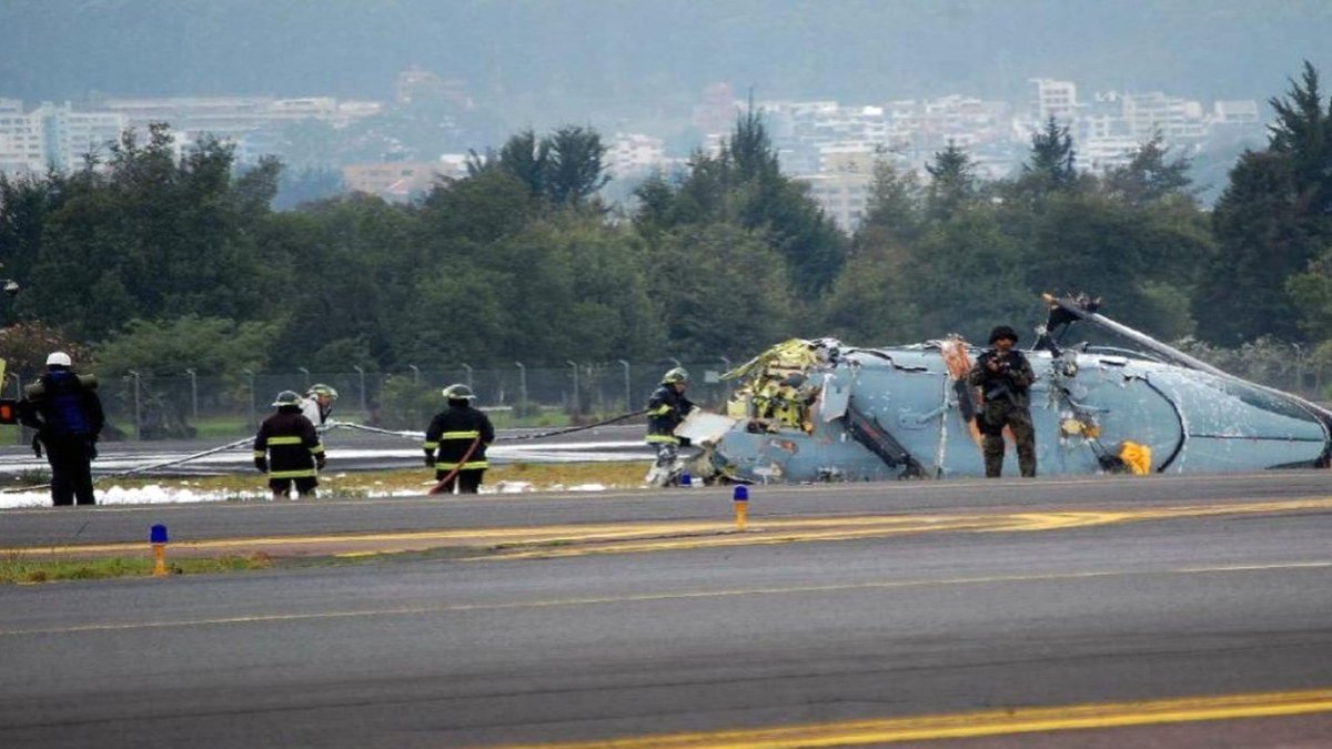 Percance. Uno de los accidentes de los helicópteros Dhruv ocurrió en la antigua Base Aérea, en el norte de Quito.