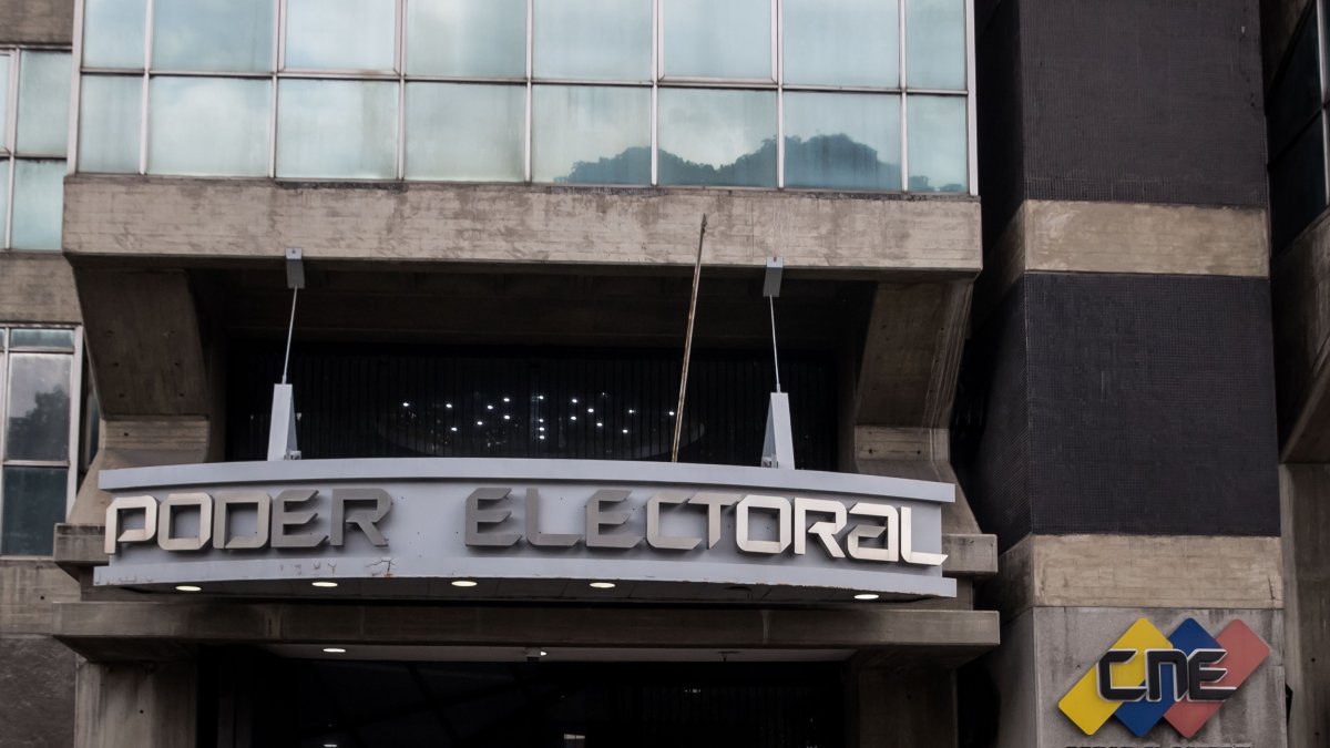 Fotografía de la sede del Consejo Nacional Electoral (CNE), en Caracas, (Venezuela), en una fotografía de archivo.