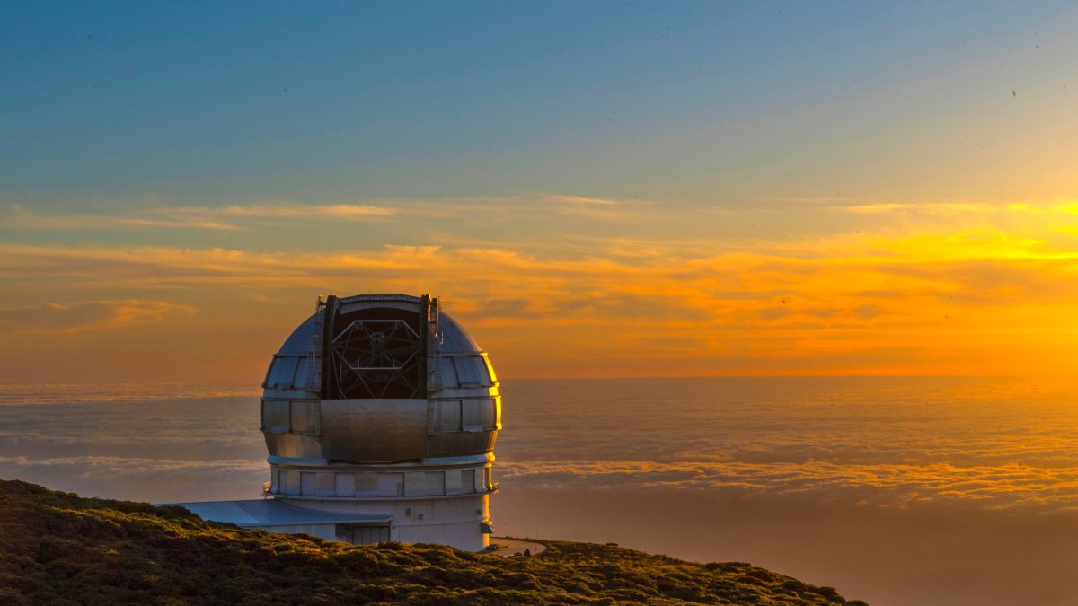 Vista del mayor telescopio del mundo, el Grantecan, en Santa Cruz de Tenerife.