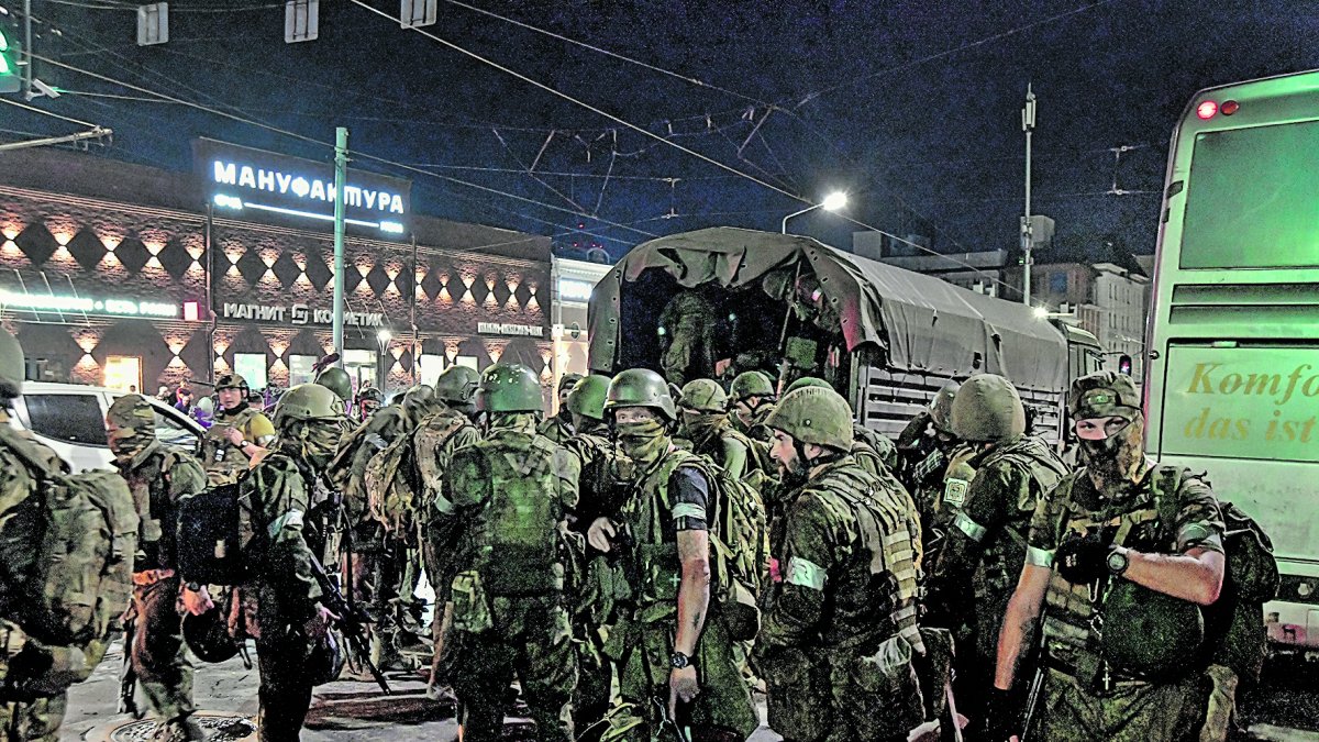 Retorno. El equipo de Wagner abandona Rostov-on-Don.