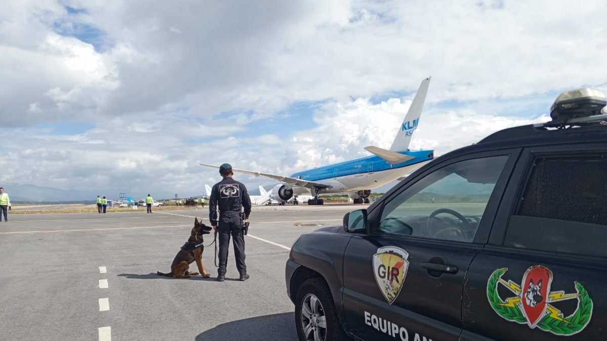 Alerta de bomba en aeropuerto de Quito por vuelo proveniente de Ámsterdam.