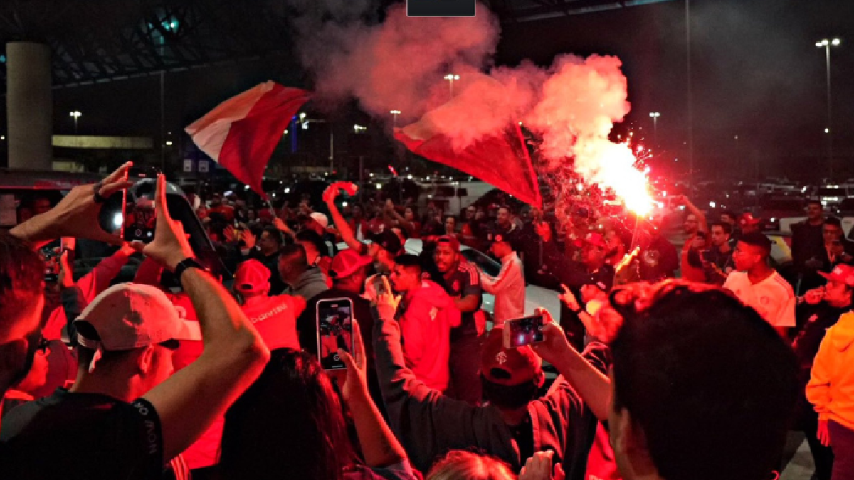 Llegada de Enner Valencia a Brasil