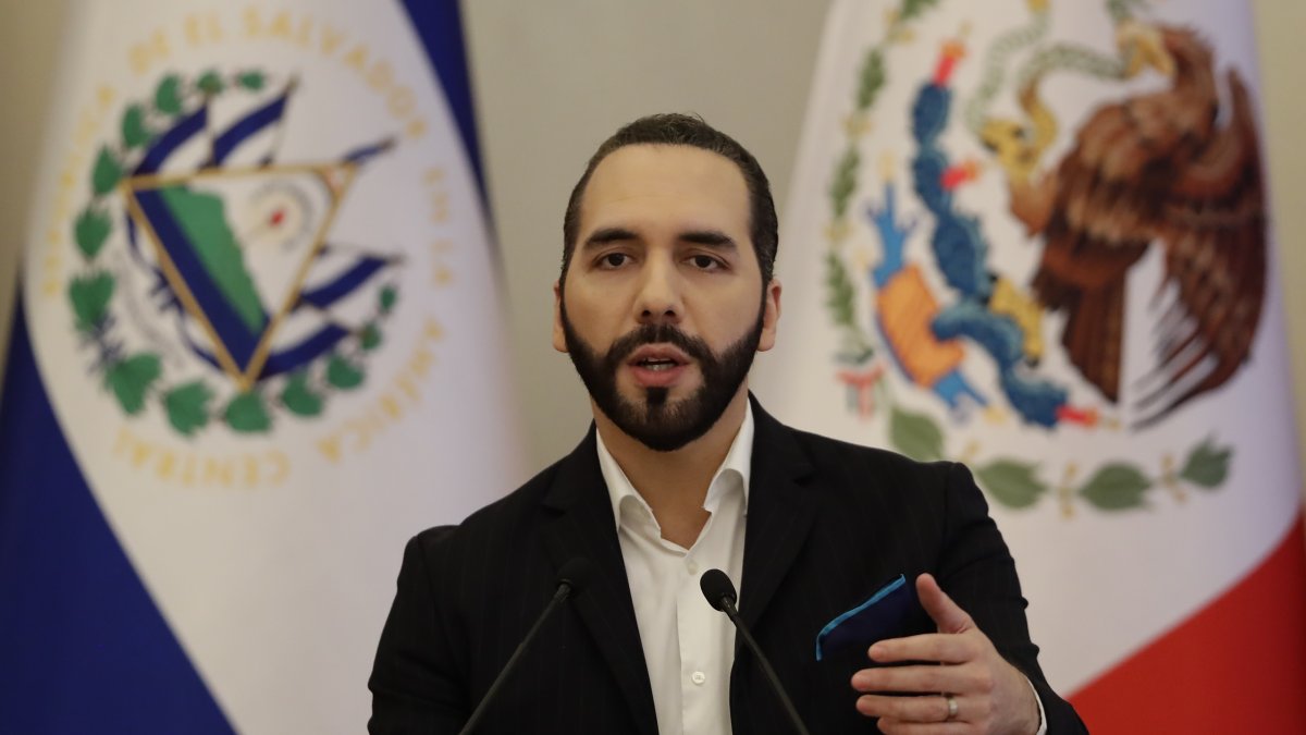 El presidente de El Salvador, Nayib Bukele, en una fotografía de archivo. 