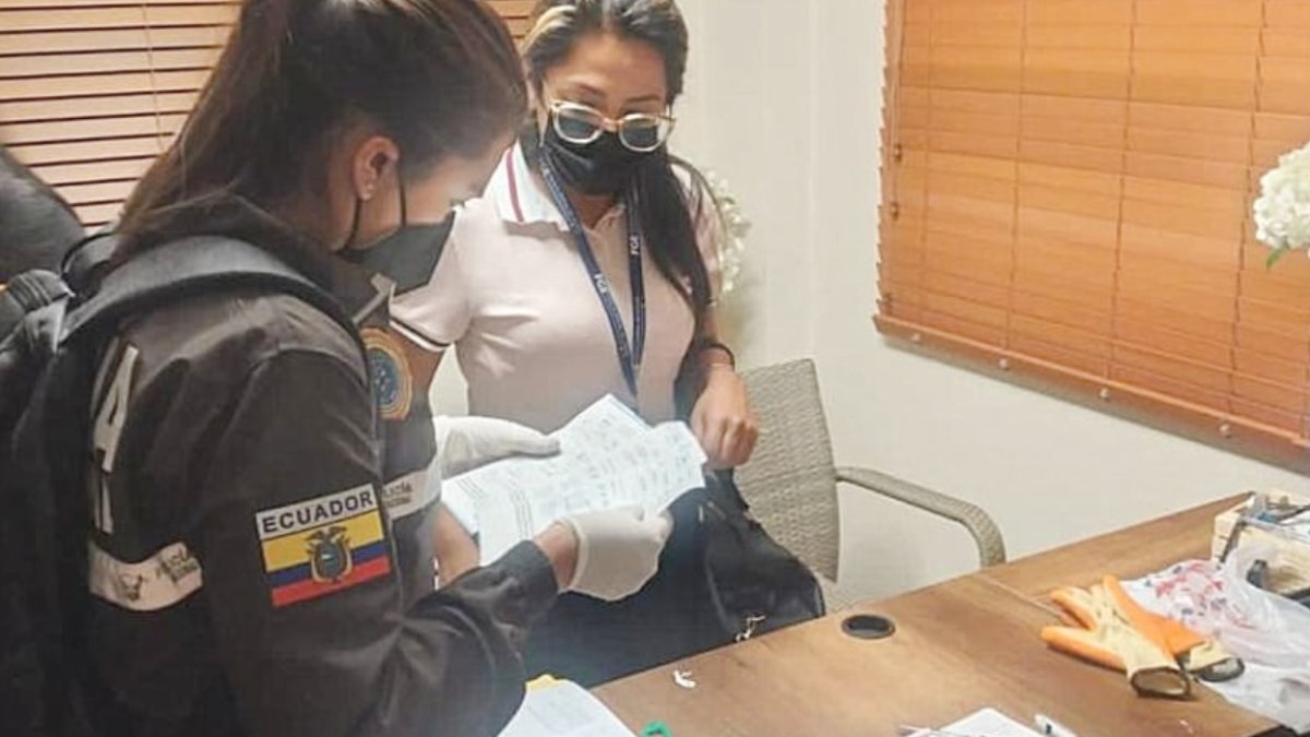 Operativo. El caso comenzó en 2021, cuando  la Fiscalía dirigió cuatro allanamientos en Manta.