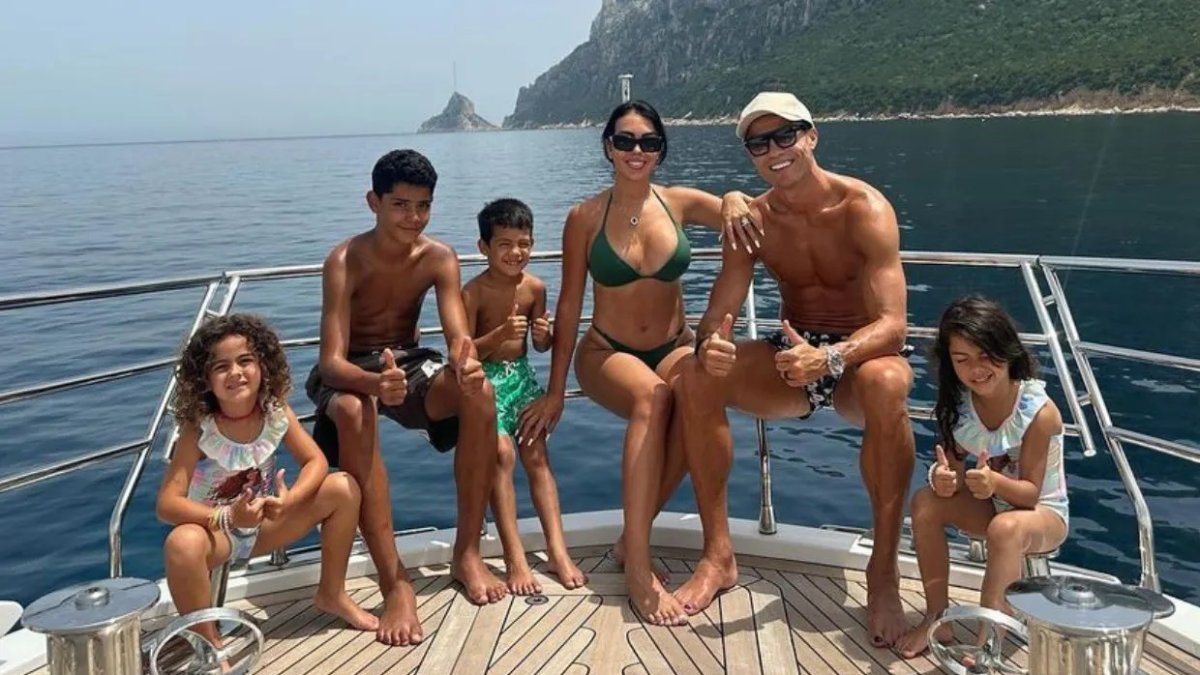 La pareja y sus hijos saben bien cómo disfrutar del tiempo libre.