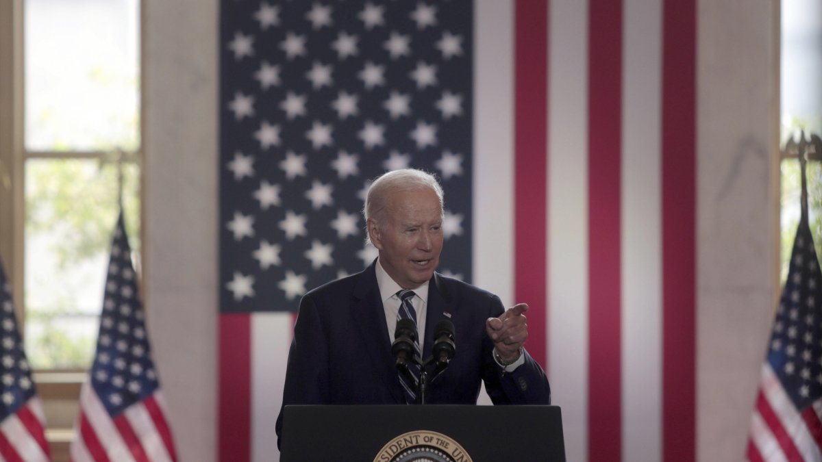El presidente estadounidense, Joe Biden, pronuncia un discurso sobre política económica -denominada 'Bidenomics', este 28 de junio de 2023.