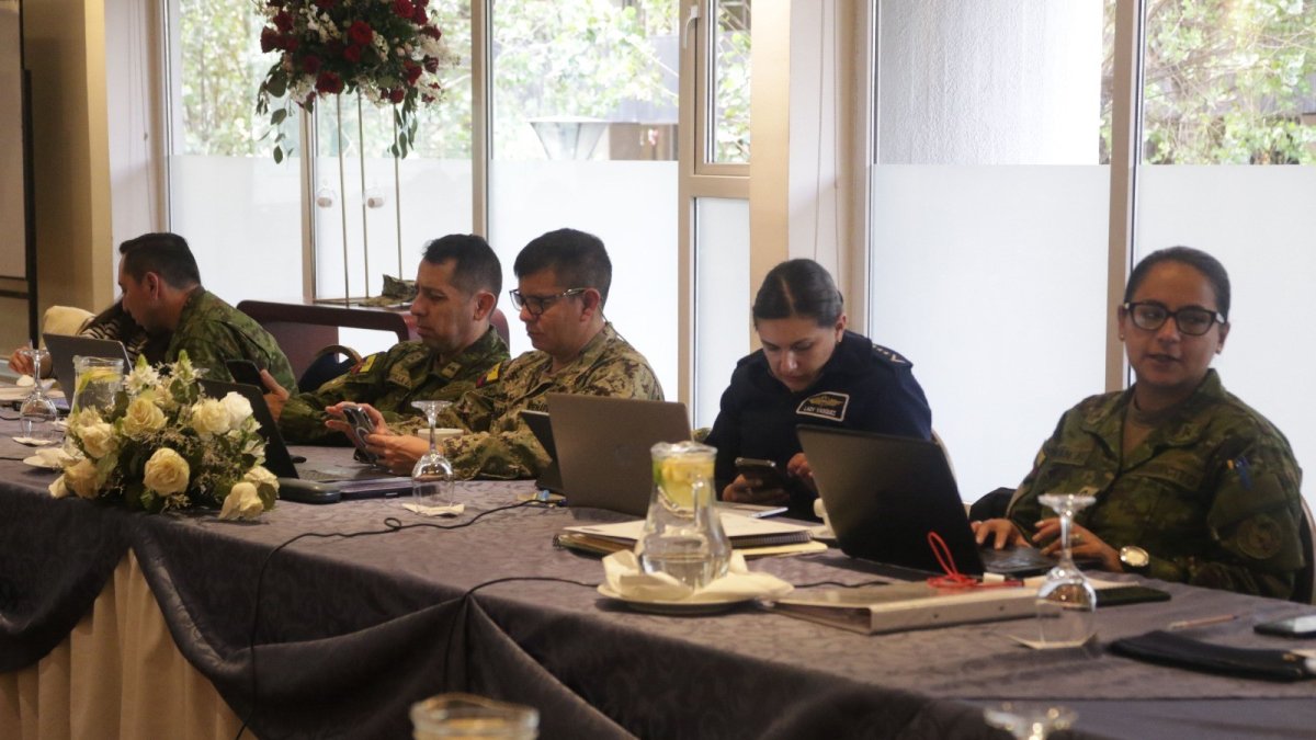 Capacitación. Delegados del Ministerio de Defensa participan en las capacitaciones que impulsa Eurofront.