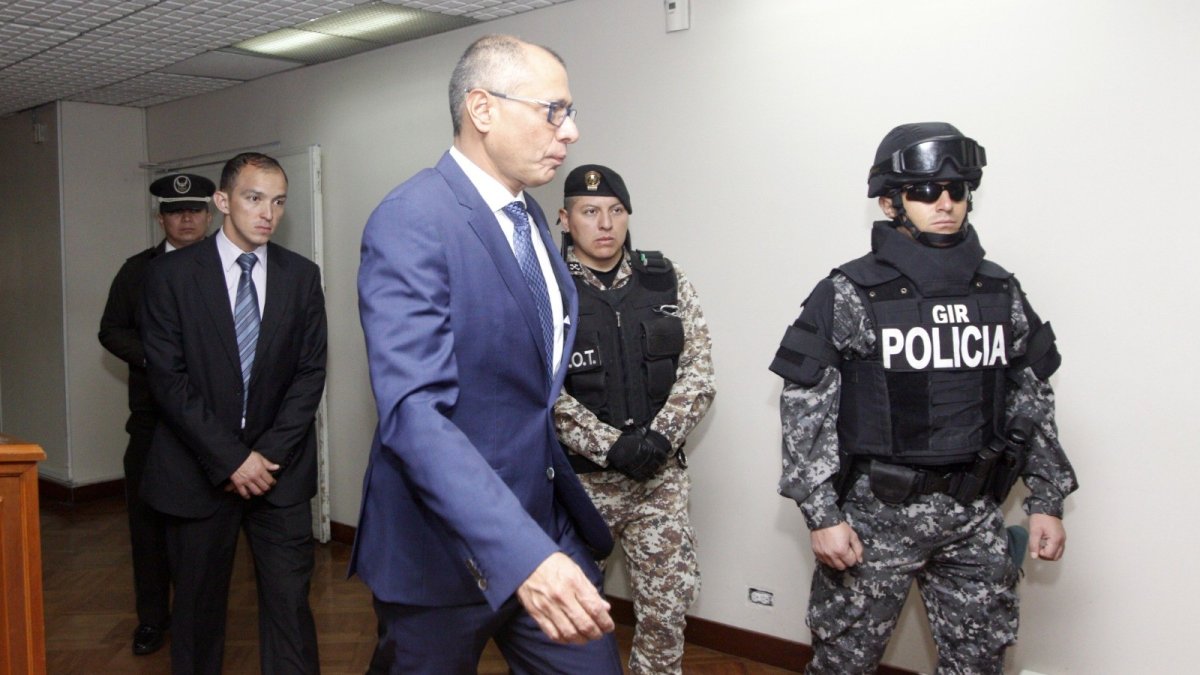Diligencia. El exvicepresidente Jorge Glas durante una de las asistencias a la Corte Nacional de Justicia.
