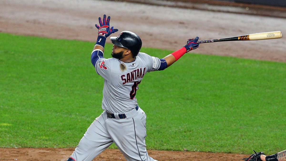 Los batazos de Santana ayudaron a la victoria de su equipo.