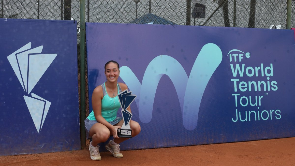 La ecuatoriana perfila como una de las tenistas con más proyección en el país.