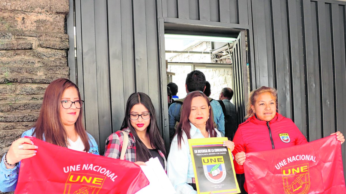 Gremios. La Unión Nacional de Educadores forma parte de la lista de sectores que esperan acciones.