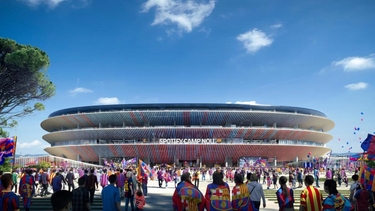 Maqueta del nuevo Spotify Camp Nou
