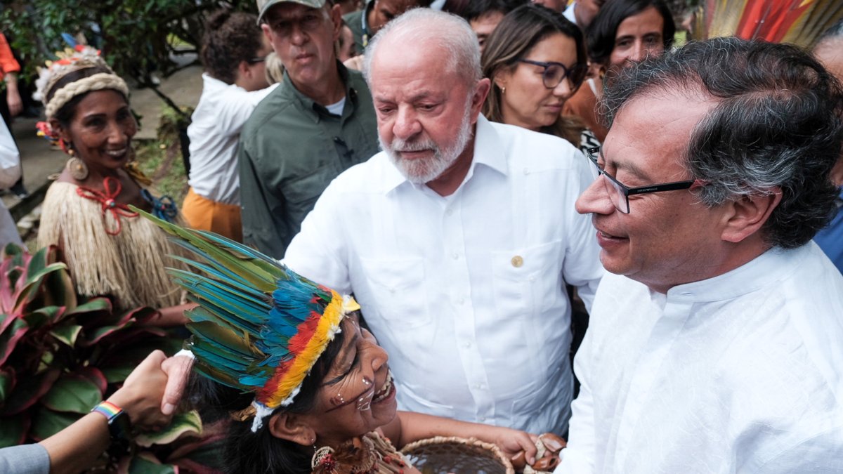 Los mandatarios se unieron para dialogar sobre el tema de la selva