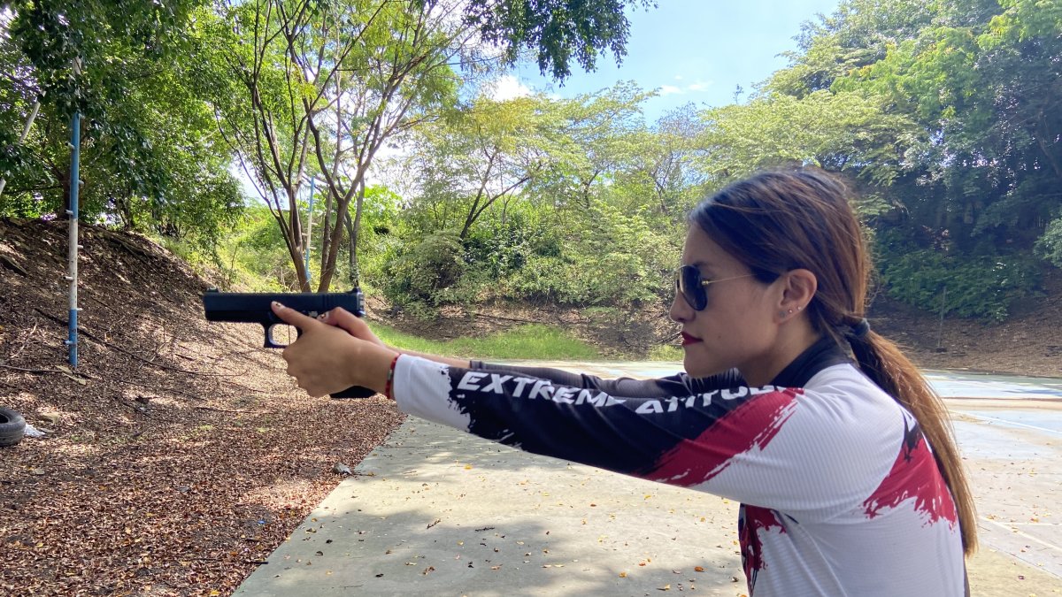 Andrea García, una de las competidoras el fin de semana del torneo que congregó a representantes de cinco países.