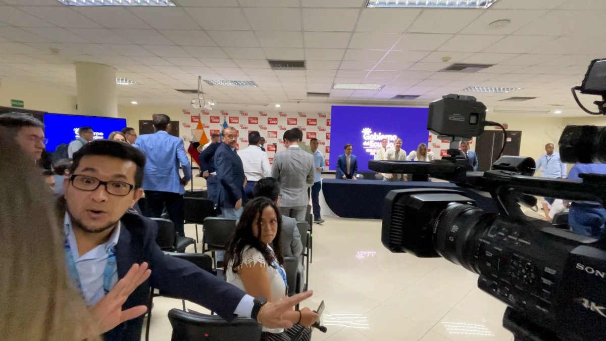 Intervención. EXPRESO fue impedido para realizar preguntas al presidente de la República, Guillermo Lasso.