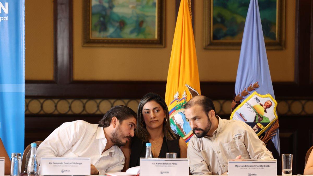 Hecho. El alcalde de Durán, Luis Chonillo, aseguró que todos los directores municipales han sido amenazados.