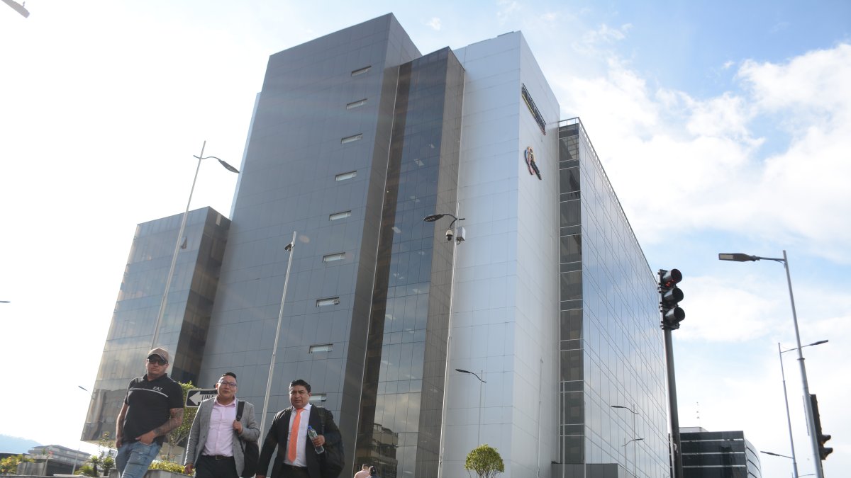 Complejo Judicial Norte en el sector de la Amazonas y Gaspar de Villaroel, en Quito.