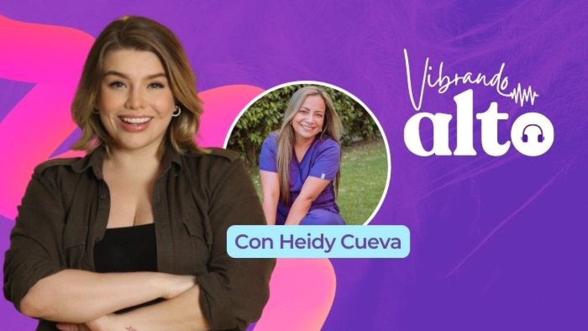 Heidy Cueva en un episodio de Vibrando Alto.
