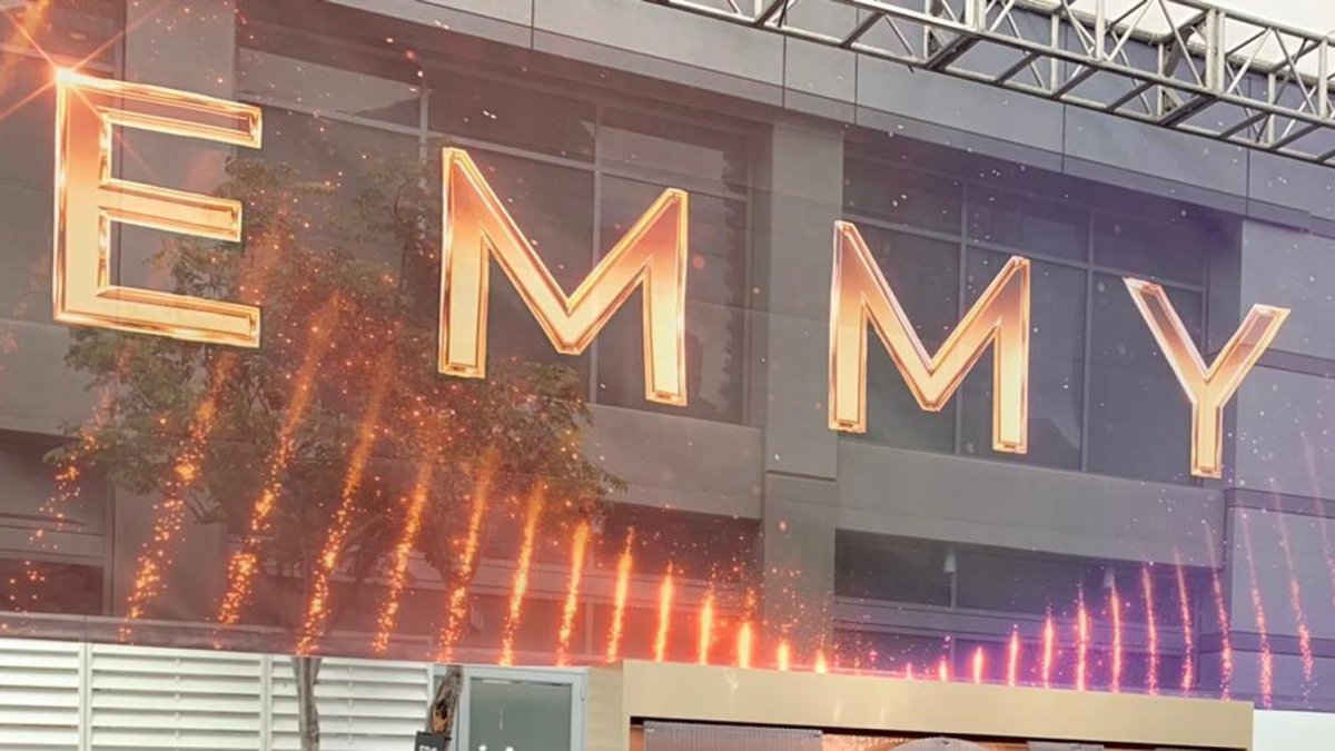 Imagen de archivo de un letrero de los Emmy.