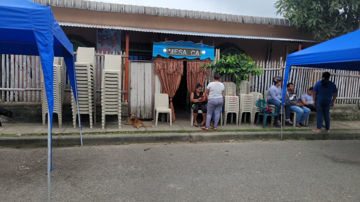 Babahoyo. El cuerpo del obrero fue velado este miércoles 12 de julio de 2023.