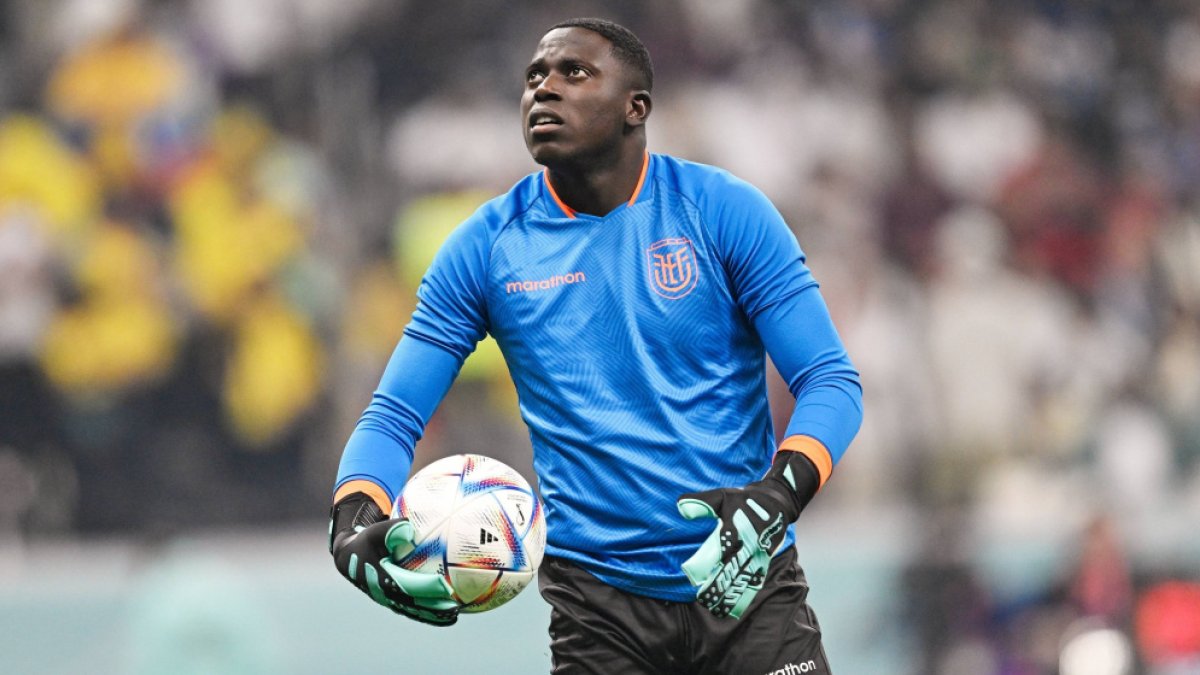 Moisés Ramírez, arquero de Independiente del Valle, estuvo con la Tricolor en Qatar.