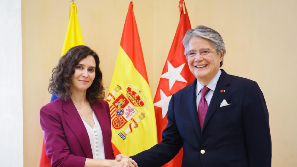 Lasso se reúne con la presidenta de la Comunidad de Madrid.