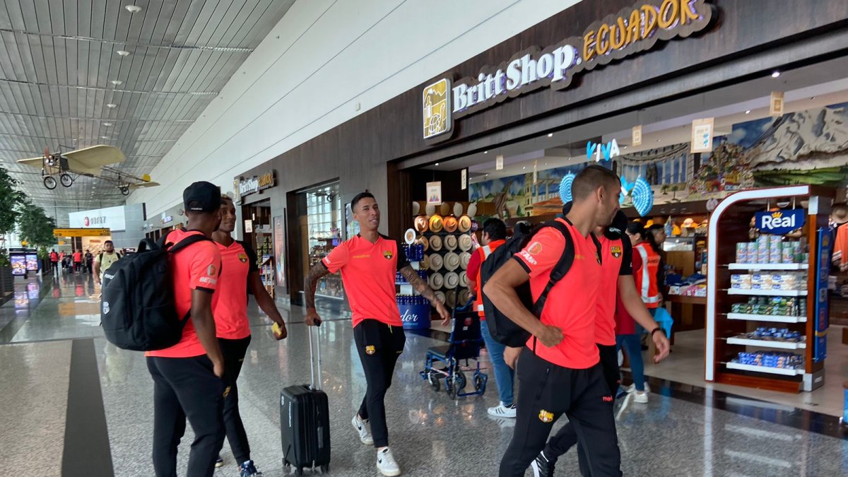 Los jugadores de Barcelona dejaron Guayaquil este domingo 16 de julio.
