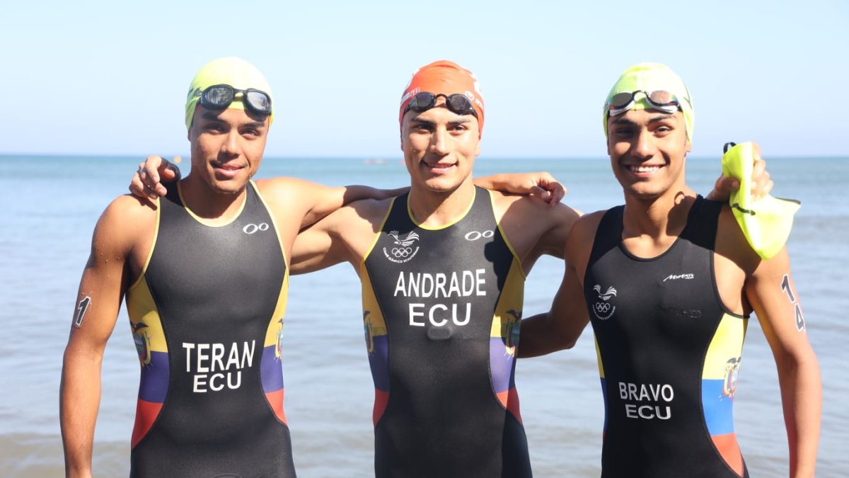 Gabriel Terán, Juan José Andrade y Matías Bravo formaron parte de prueba sprint individual masculino.