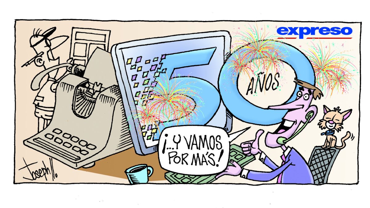 Este 25 de julio del 2023, EXPRESO celebra 50 años de servicio informativo de calidad a los ecuatorianos, con el compromiso y la responsabilidad de siempre.