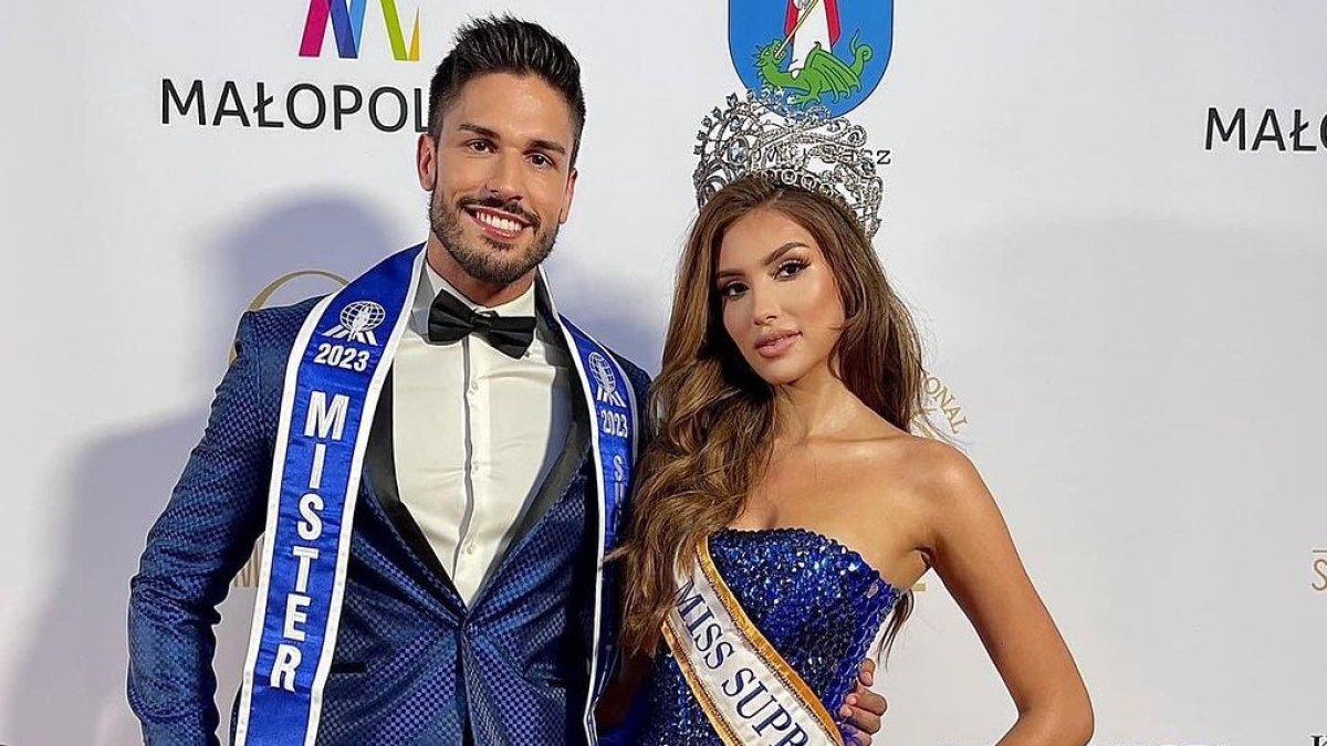 Andrea Aguilera con Iván Álvarez.