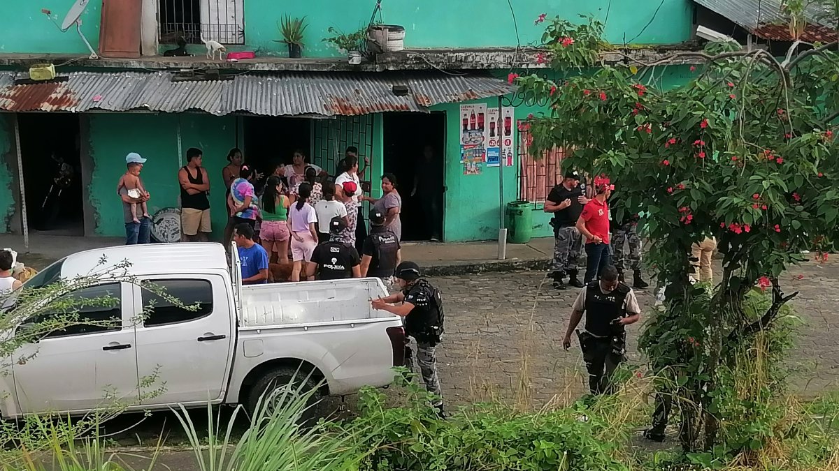 Conmoción. Los vecinos estaban asustados por este hecho.