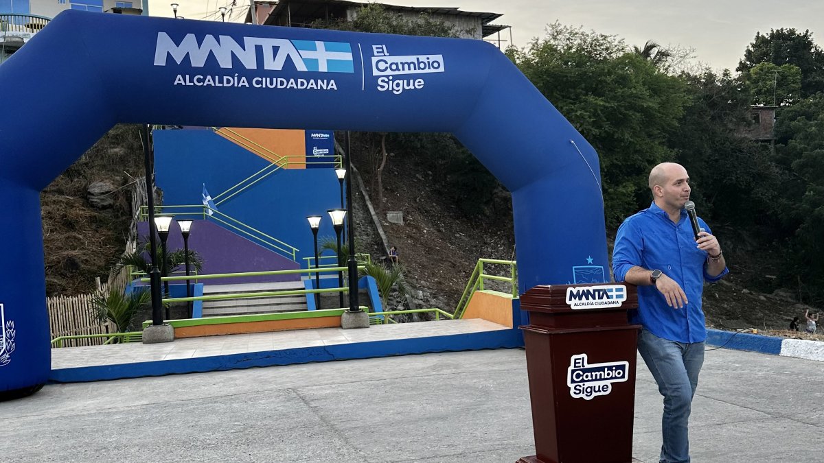 Agustín Intriago, alcalde de Manta.