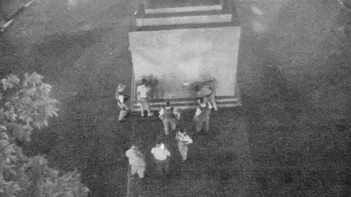 Cámaras de videovigilancia detectaron vandalismo en monumento de
Sauces 6.