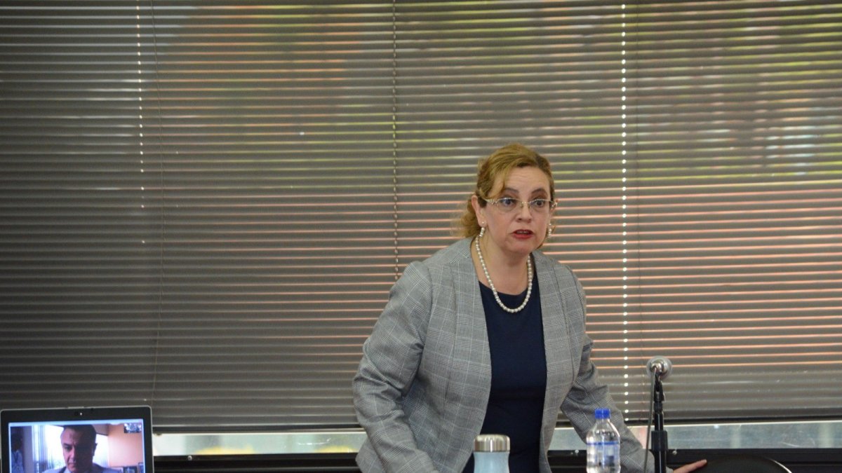 Diligencia. La jueza Daniella Camacho fue sorteada para conocer la demanda de la fiscal.