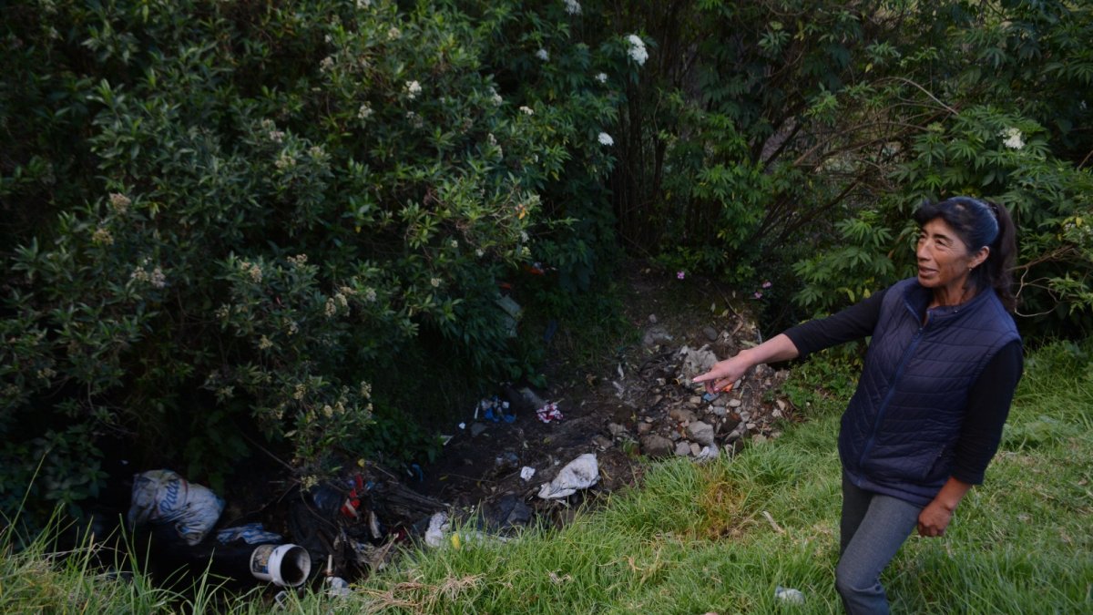 Desechos. El malestar de la gente de estas comunidades recae en la acumulación de todo tipo de basura