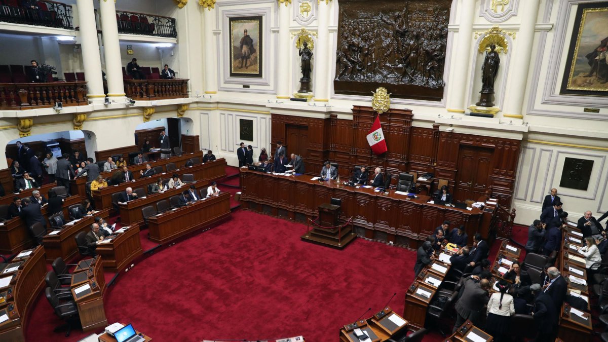 Imagen del pleno del Congreso en Lima.