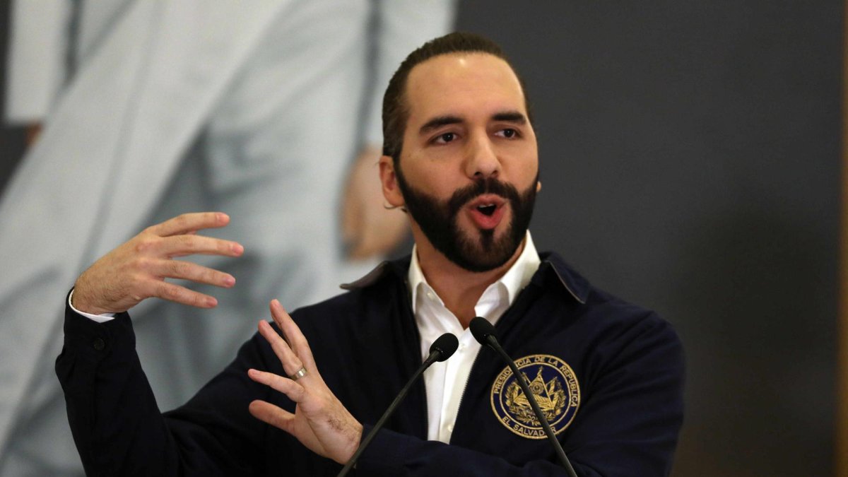 El presidente de El Salvador, Nayib Bukele.