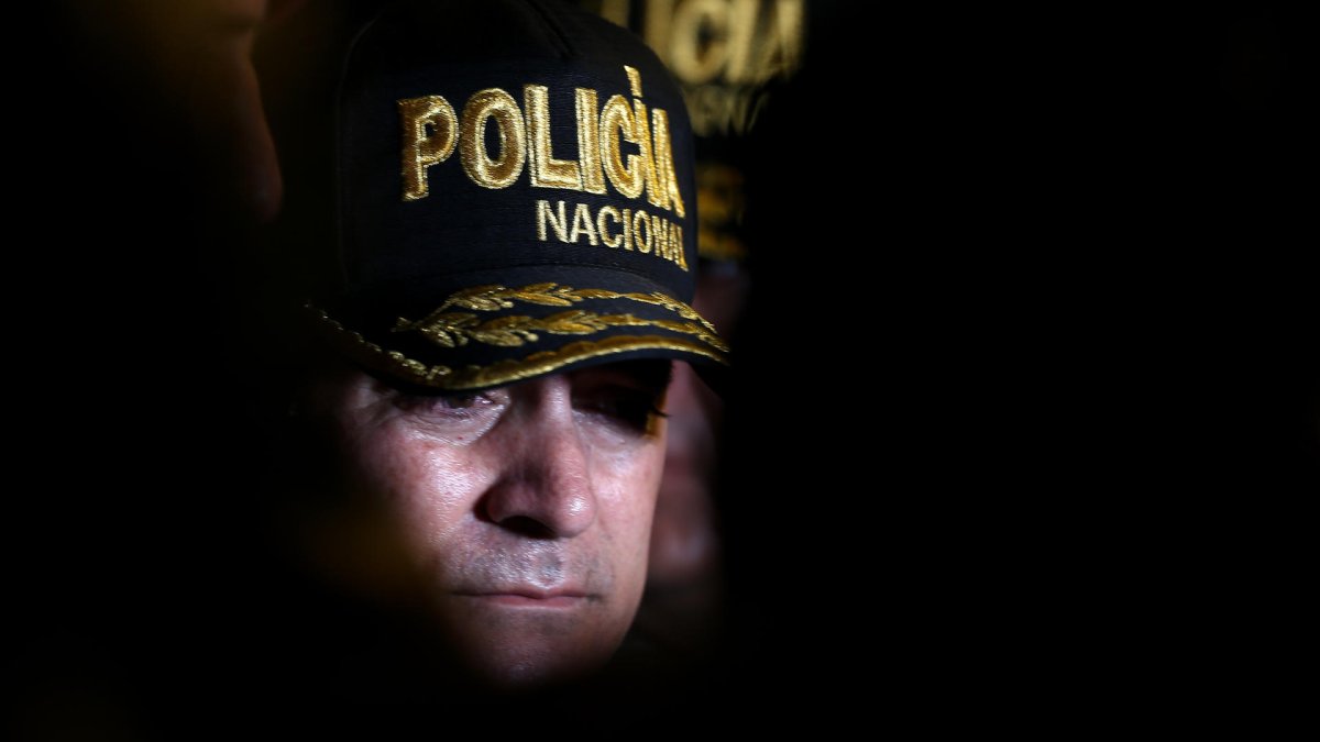Fotografía de archivo en la que se registró al comandante General de la policía de Ecuador, Fausto Salinas, en Santo Domingo de los Tsáchilas (Ecuador).
