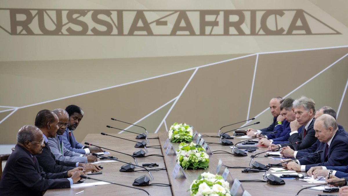 Varios mandatarios de países de África se reunieron con el presidente ruso, Vladimir Putin.