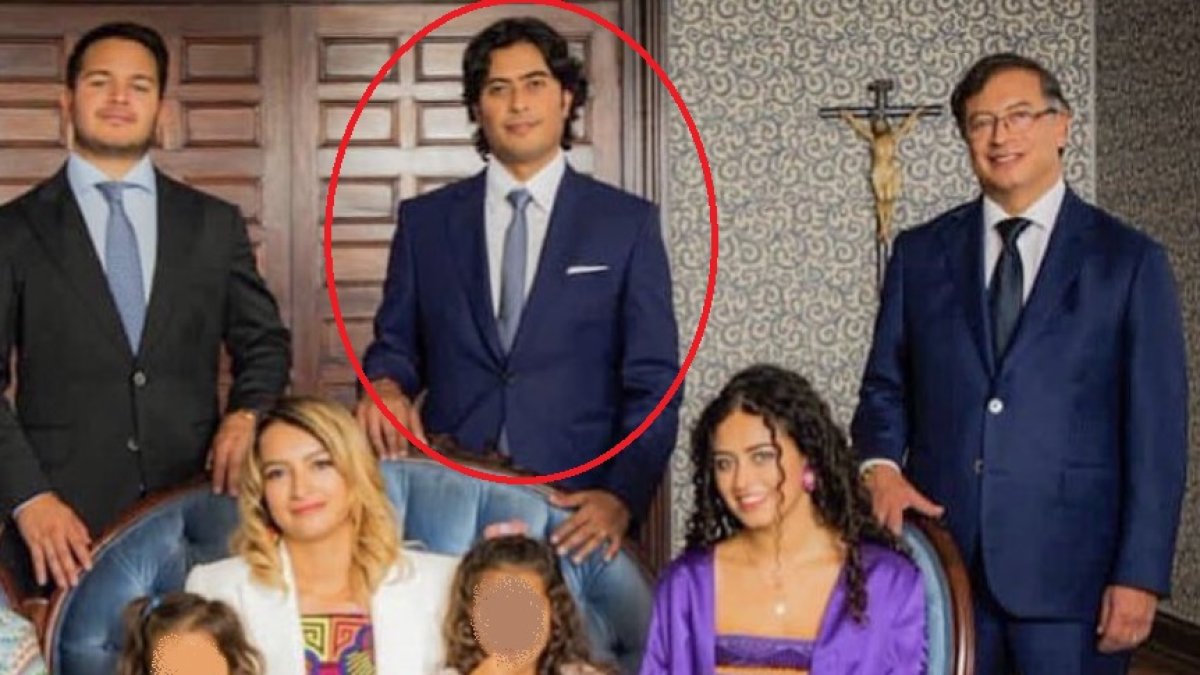 Nicolás Petro en una foto familiar