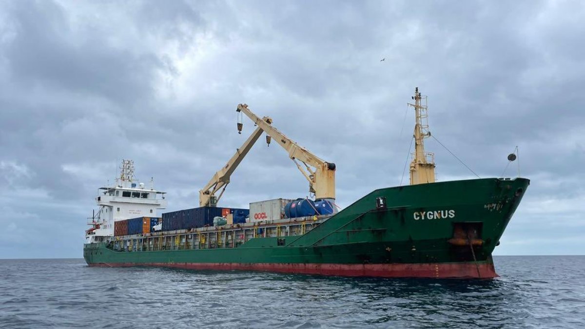 Asistencia. El buque Cygnus trasladará alimentos hacia San Cristóbal.