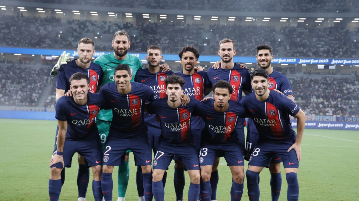 Foto del 11 que saltó a la cancha ante el Inter de Milán.
