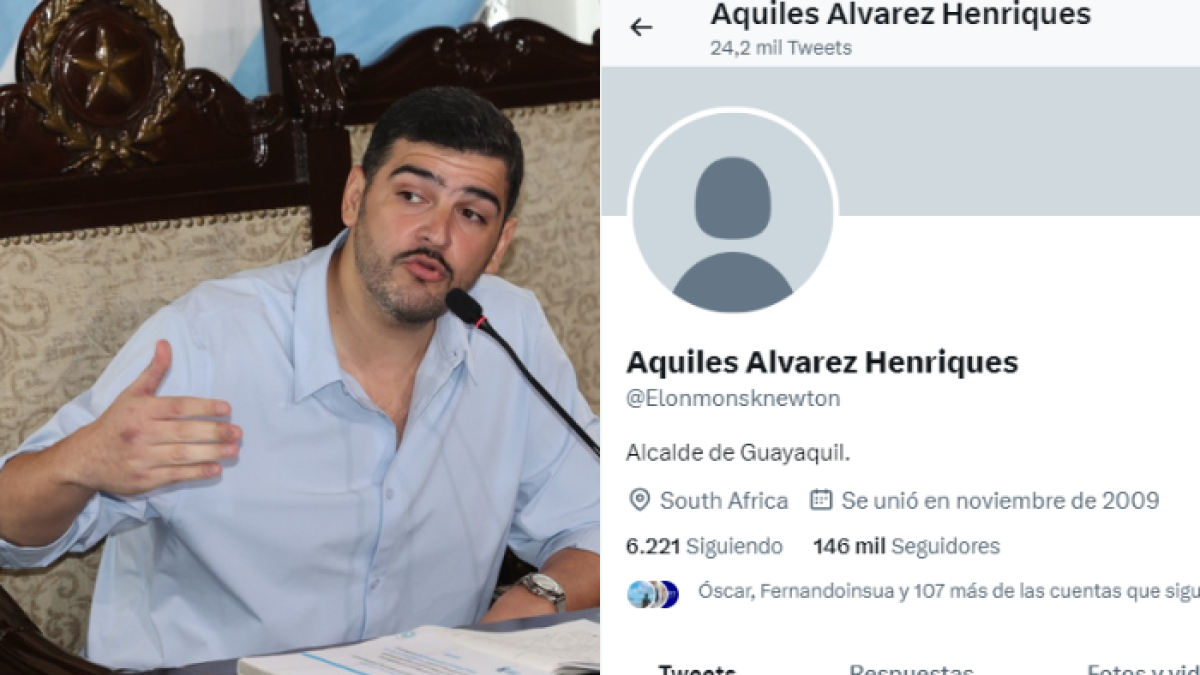 La cuenta de Aquiles Álvarez fue hackeada