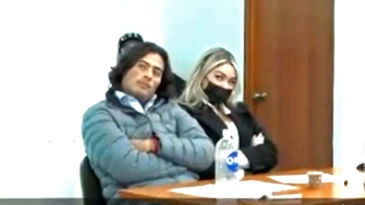 Captura de pantalla del pasado 1 de agosto durante una audiencia de Nicolás Petro Burgos, hijo mayor del presidente colombiano, Gustavo Petro en Bogotá (Colombia).