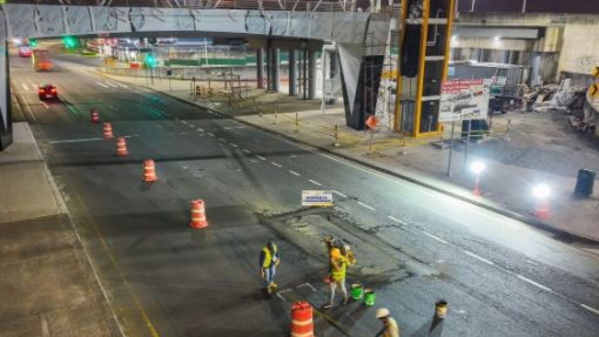 Mantenimiento. Los trabajos comenzaron frente a La Joya.