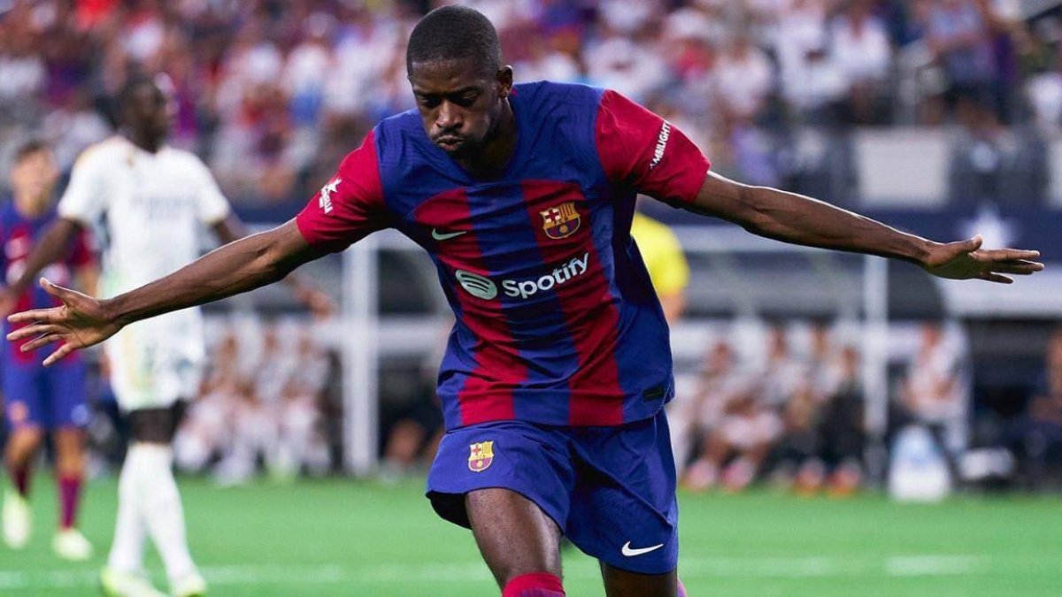 Dembelé jugó con el Barça 185 partidos y anotó 40 goles.