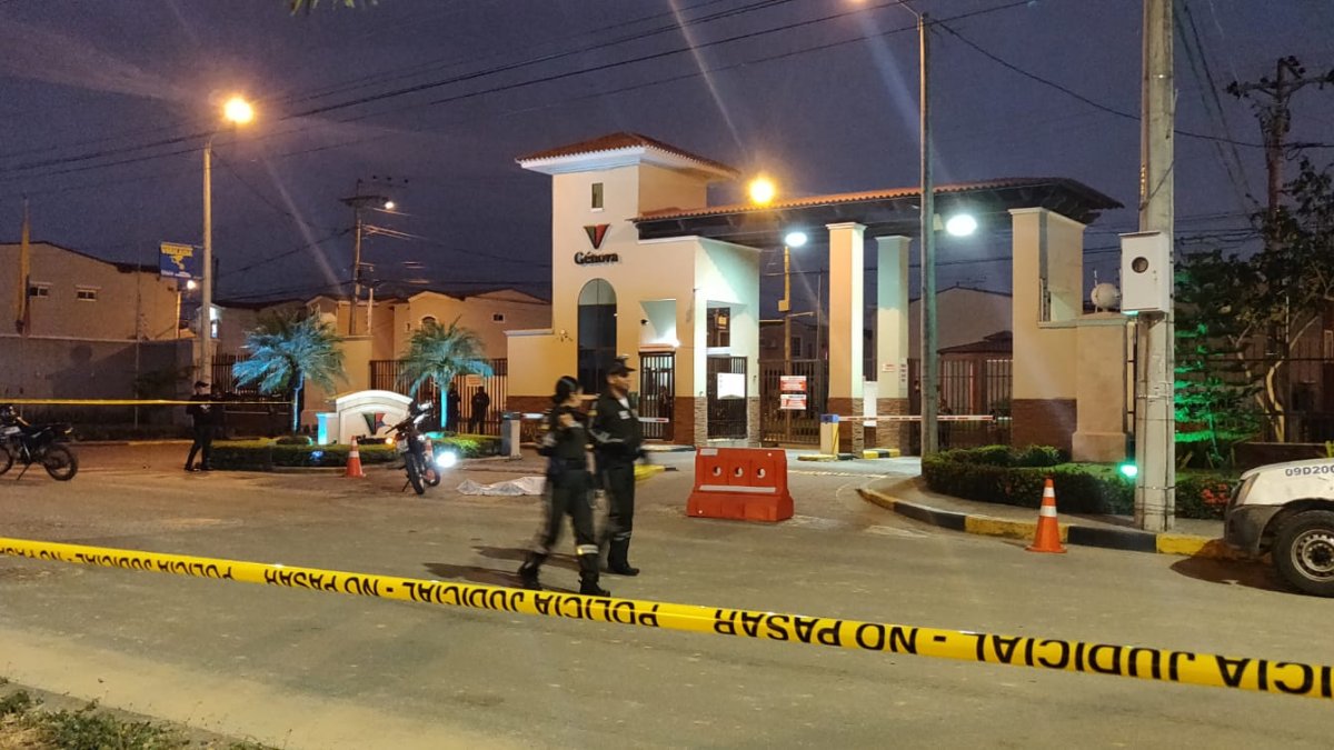 Frente a una ciudadela de Daule ocurrió el asesinato